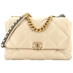 Chanel 19 Flap Bag Quilted Leather Maxi