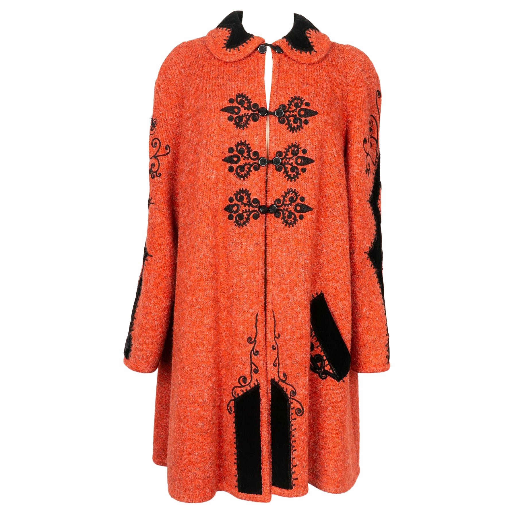 Christian Lacroix Wool and Passementerie Coat For Sale