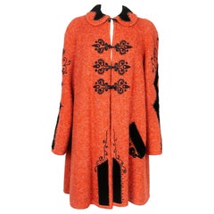 Vintage Christian Lacroix Wool and Passementerie Coat