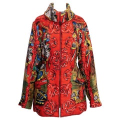 Dolce & Gabbana Silk Conquistadores Print Jacket