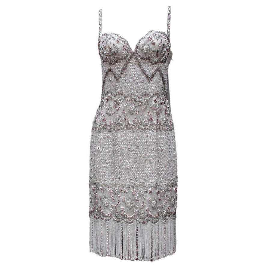 Ungaro Haute Couture Kleid mit Spitzenstickerei, Größe 36FR, Ungaro im Angebot