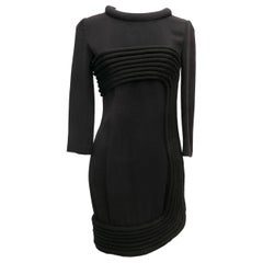 Balmain Wool and Silk Black Dress