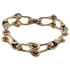 Christian Dior Vintage Gold Metal Chain Link Bracelet