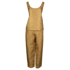 Yves Saint Laurent Gold Brocade Fabric Set, 1991/92