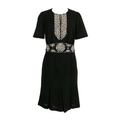 Azzaro Embroidered with Rhinestones Dress