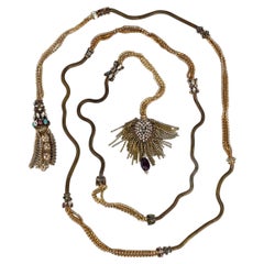 Christian Lacroix Haute Couture Necklace/Belt in Gold Metal