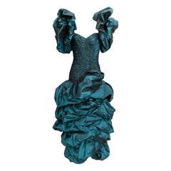 Loris Azzaro Haute Couture Bustier Dress, Size 36FR