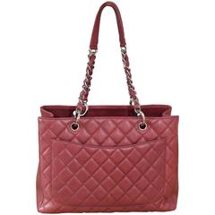 Chanel Grand Shopping in Quilted Caviar Bordeaux Tote Bag