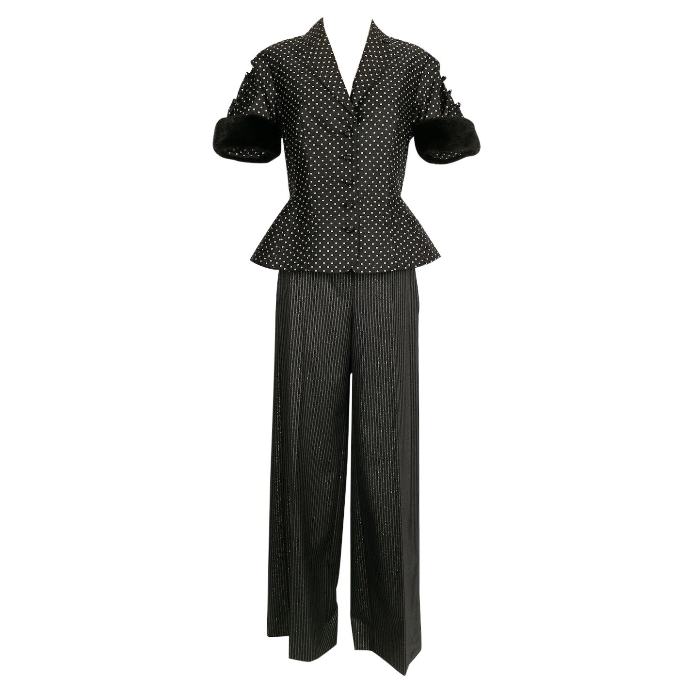 Christian Dior Silk and Wool Suit Ensemble For Sale