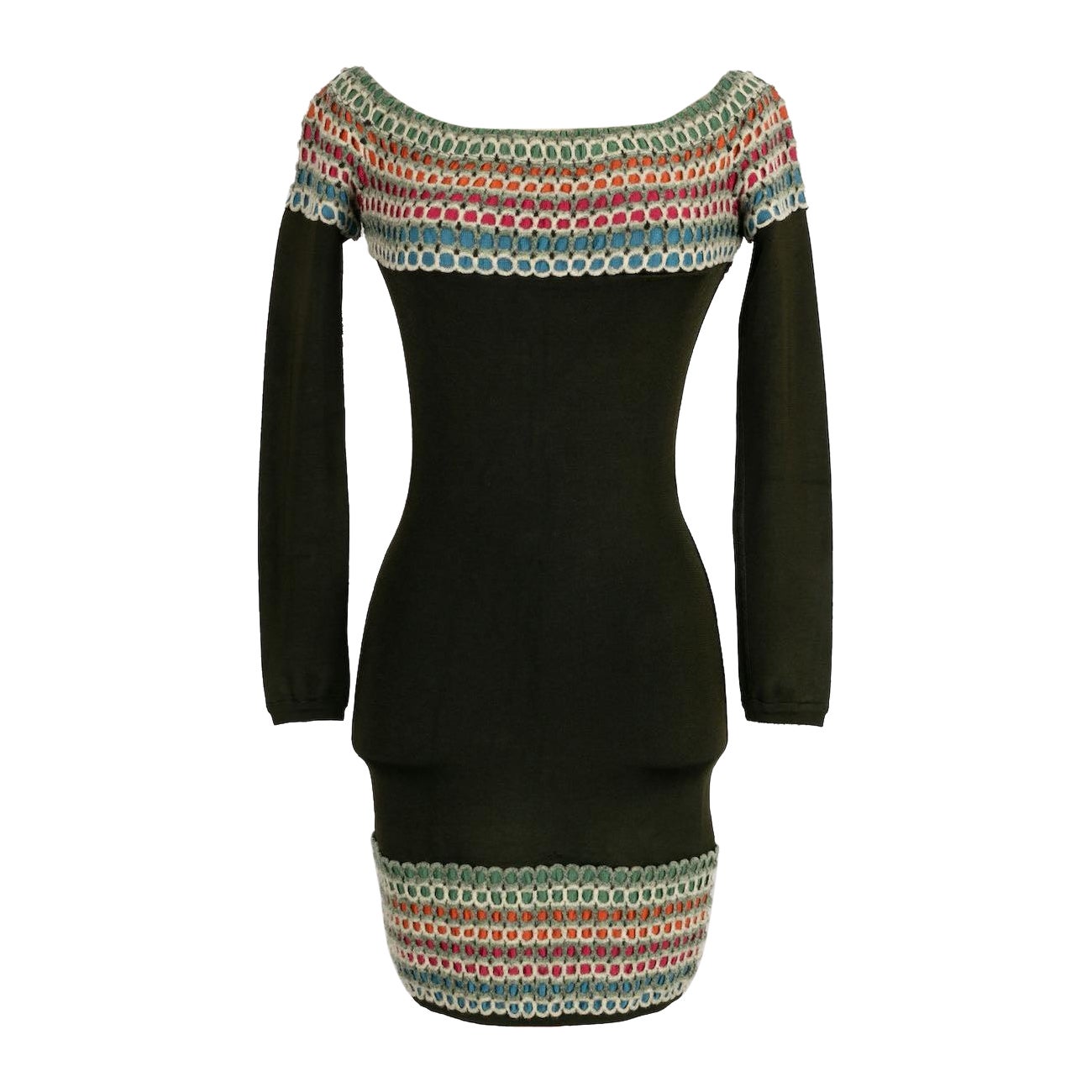 Alaïa Short Knitted Mesh Dress For Sale