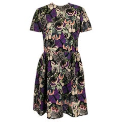 Valentino Cotton and Silk Butterfly Dress