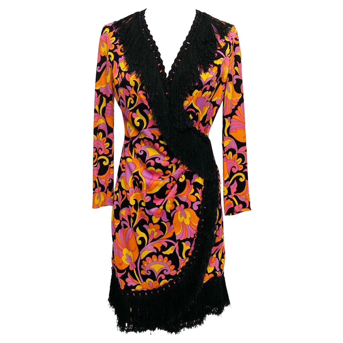 Lanvin Jersey Wrap Dress, Size 36FR For Sale