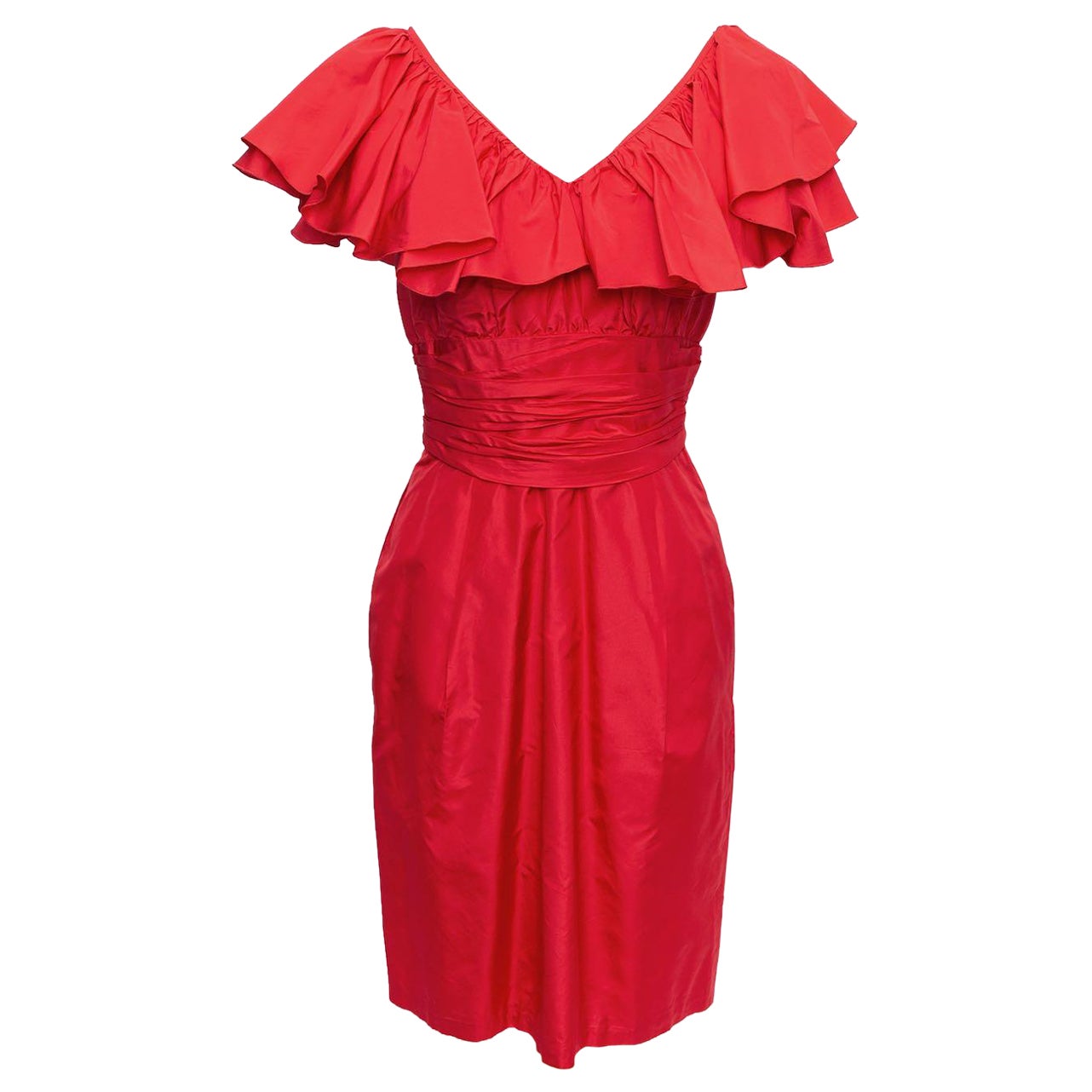 Azzaro Taffeta Dress, Size 36FR For Sale