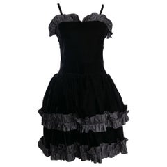Yves Saint Laurent Velvet Dress, Size 36FR