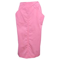 Andre Courreges Pink Crossover Skirt
