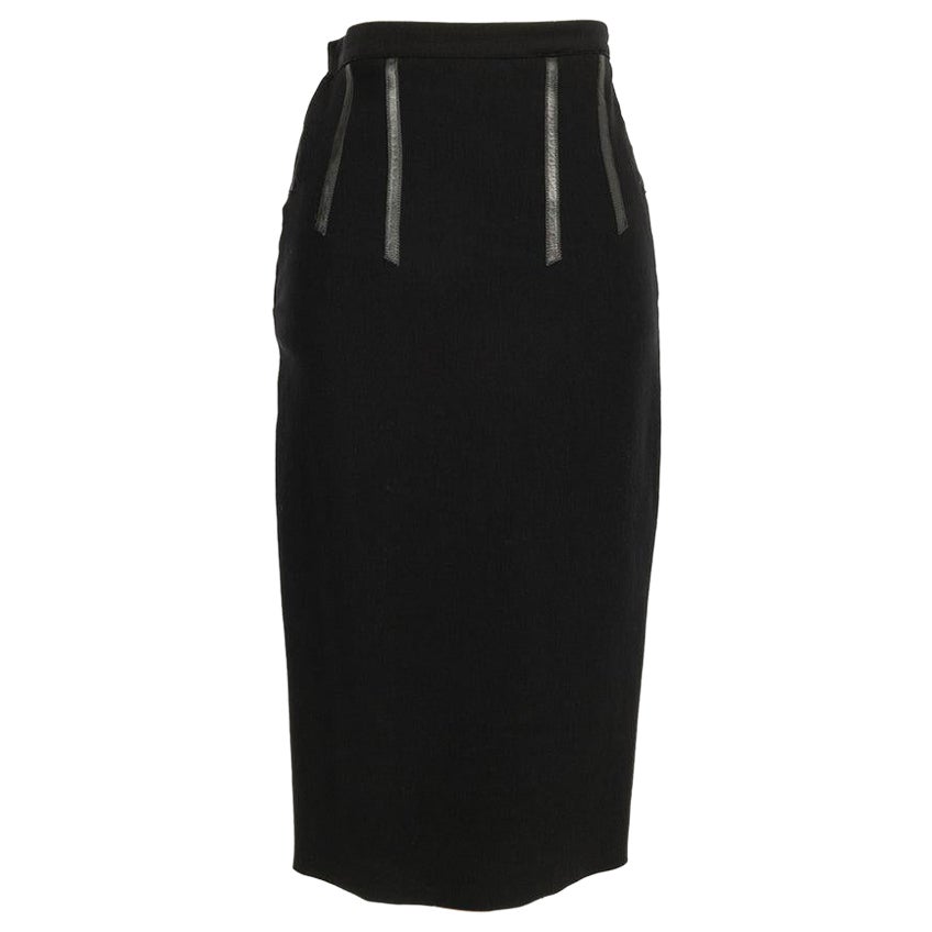 Jean-Paul Gaultier Black Skirt, Size 36FR For Sale