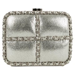 Chanel Shoulder Bag in Leather and Silver Metal, 2011