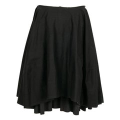 Comme des Garçons - Jupe en coton parachute noir