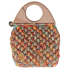 Mehrfarbige Raffia-Tasche von Missoni