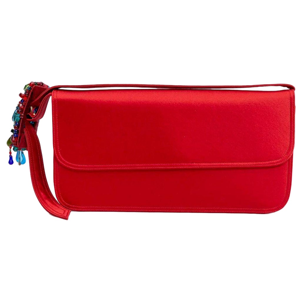 Renaud Pellegrino Red Pearly Bag For Sale