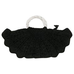 Black Shell-Shaped Vintage Bag