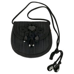 Vintage Yves Saint Laurent Black Passementerie Bag