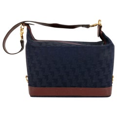 Lanvin Blaue Segeltuchtasche