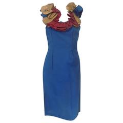 1980 Chiara Boni blu dress 10