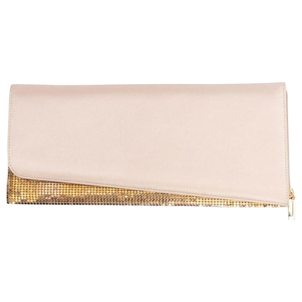 Paco Rabanne Champagne Clutch For Sale