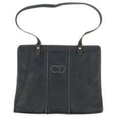 Retro Dior Leather Clutch Bag