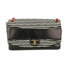 Borsa Chanel a righe bianche e nere, 2014