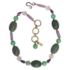 Vintage Yves Saint Laurent Semi-Precious Stones Necklace