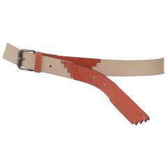 Gianni Versace beije orange belt 2