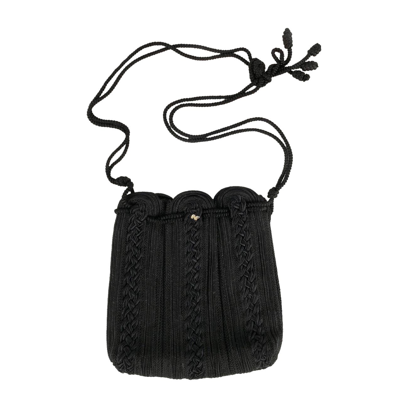 Schwarze Passementerie-Tasche von Nina Ricci im Angebot