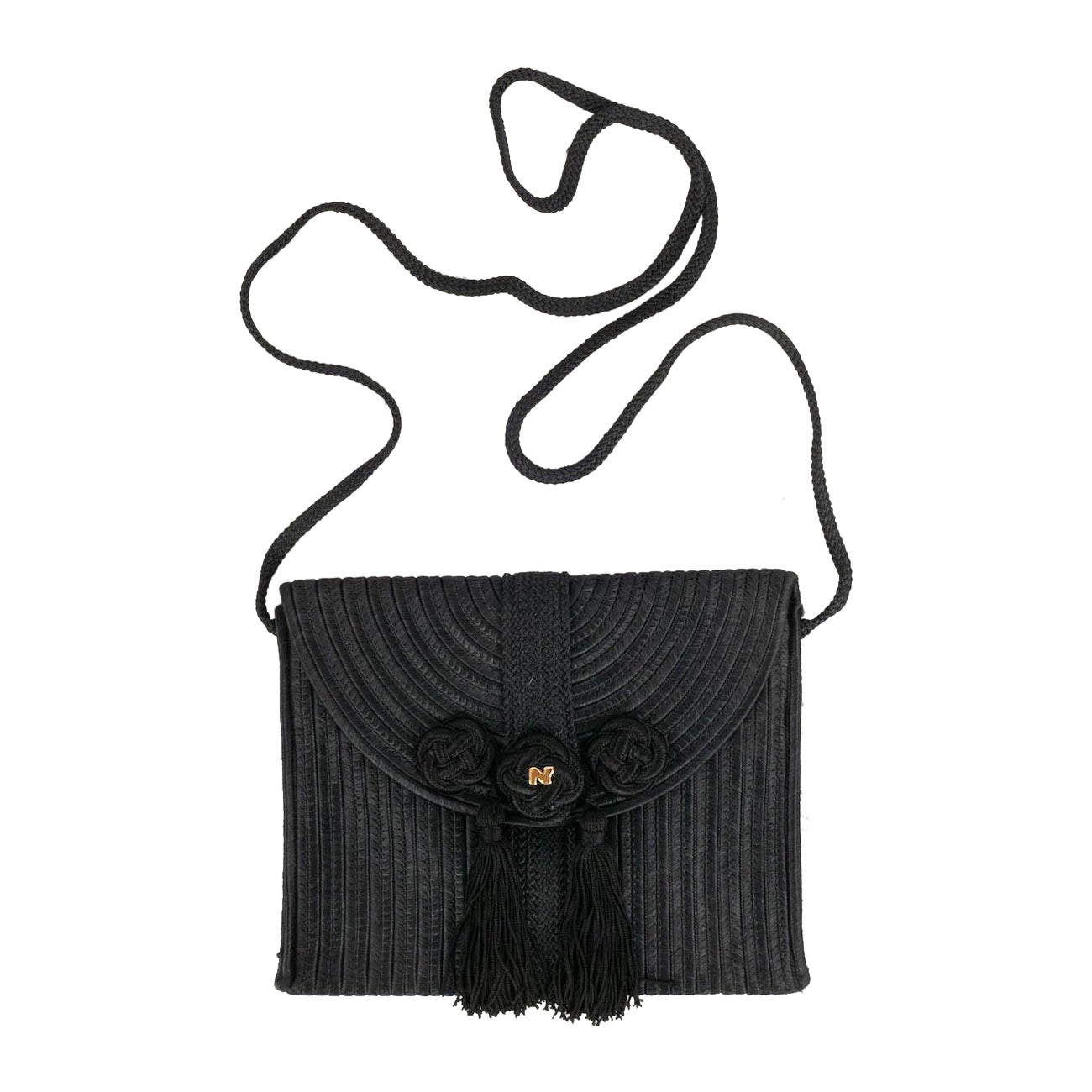 Nina Ricci Black Evening Bag For Sale