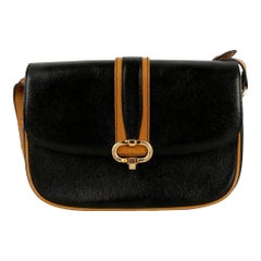 Morabito Black and Brown Leather Bag 