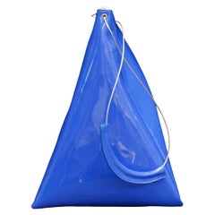Courrèges Lozenge-Shaped Bag in Blue Vinyl