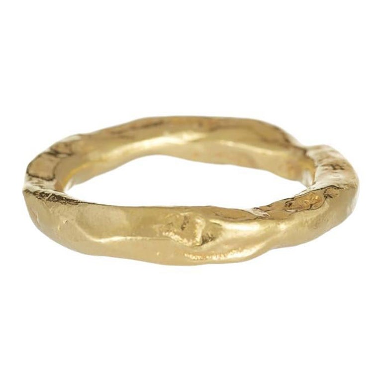 Papua Ring is handcrafted from 24ct gold plated sterling gold For Sale