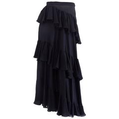 Valentino Rare Black Skirt 5