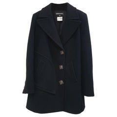 CHANEL Black Woolen Coat