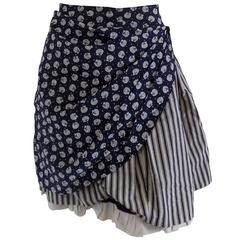 Vintage 1970 Byblos multicolour cotton skirt