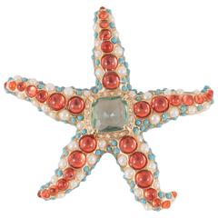 Vintage 'Starfish' brooch by Kenneth Jay Lane