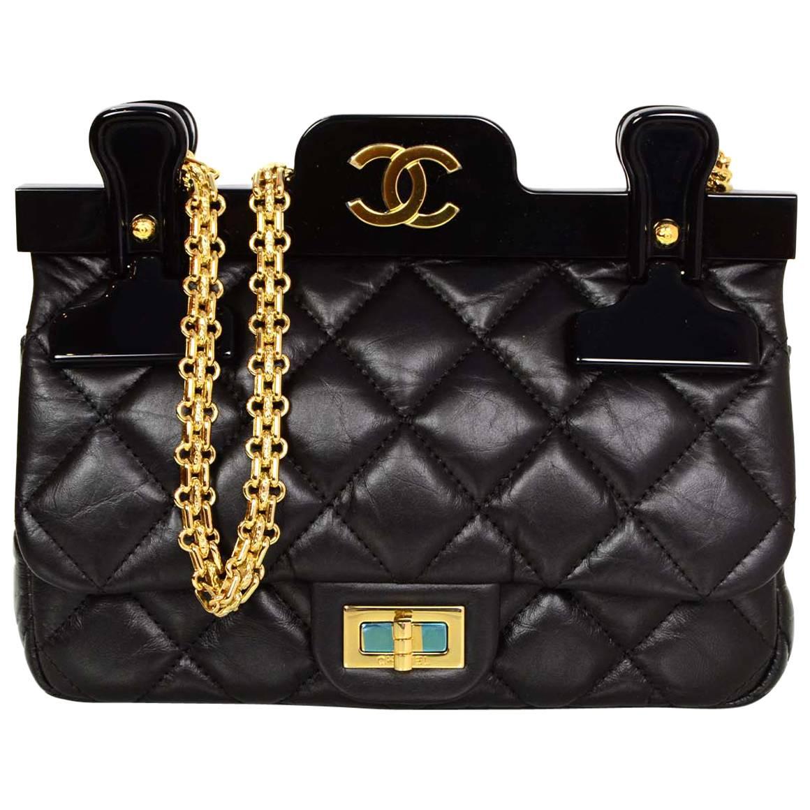Chanel New 2016 Quilted Calfskin Leather 2.55 CC Hanger Crossbody Bag 