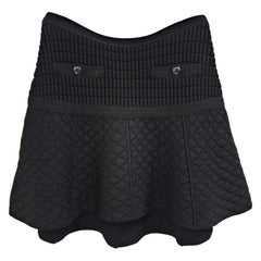 Chanel Globe Black Skirt 