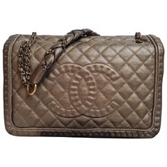 Chanel Bronze CC Quilted Istanbul Jumbo Flap Bag