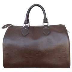 Louis Vuitton brown epi leather Speedy Bag