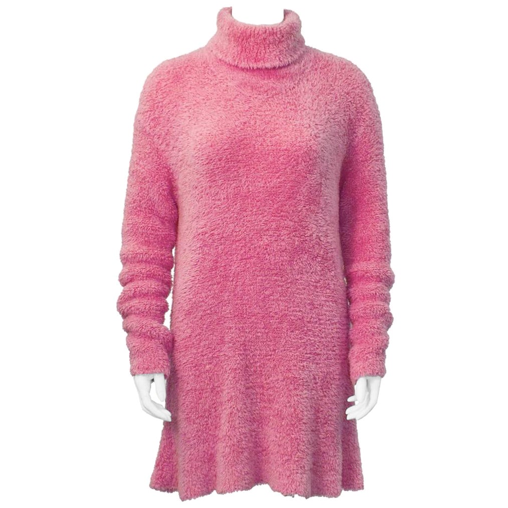 1990's Isaac Mizrahi Pink Long Turtleneck Tunic