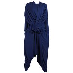 Issey Miyake knitted 2 piece pant suit, circa 1980s 1