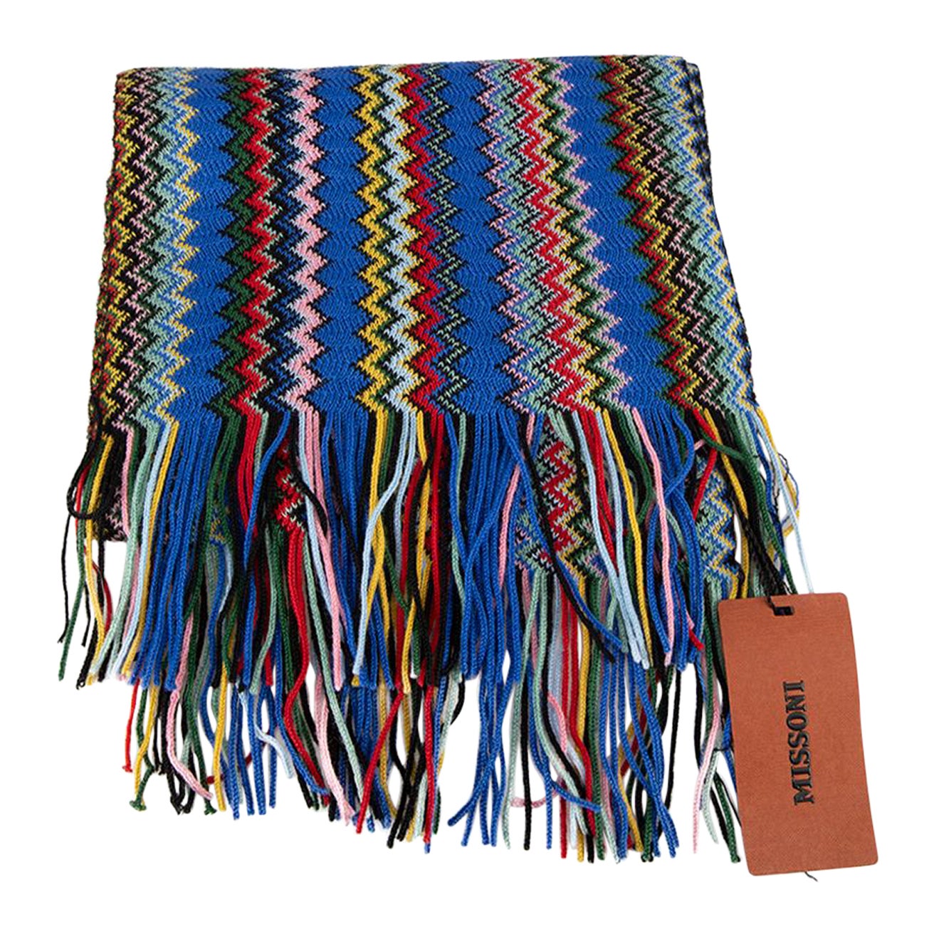 Missoni Women's Zig Zag Knit Tasseled Scarf
