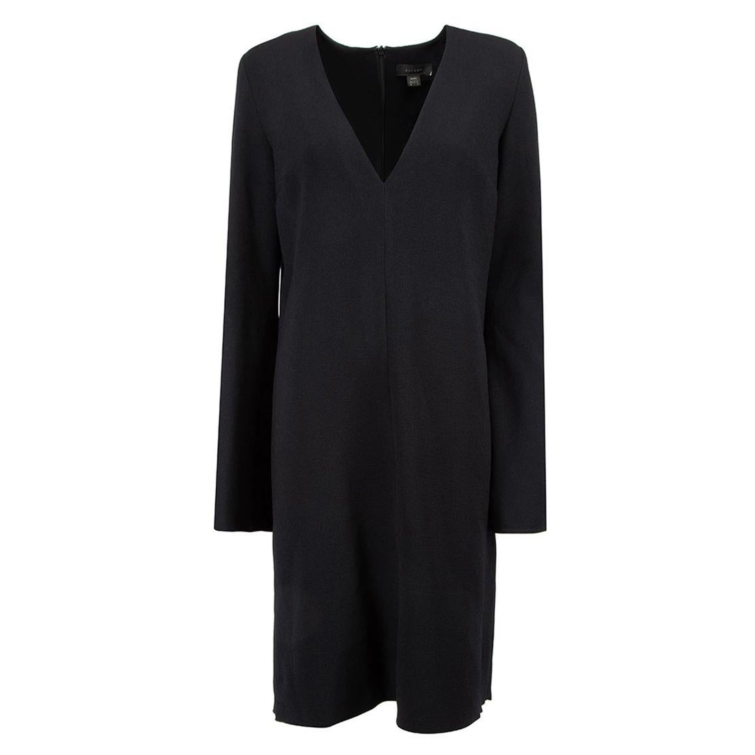 Ellery Black Flared Sleeves Knee Length Dress Size M For Sale